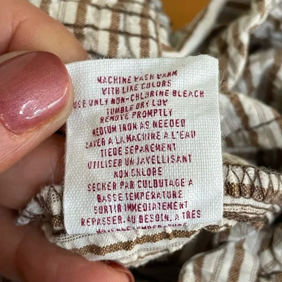 Lilka Seersucker Wide Leg Pants, Anthropologie - Picture 7 of 9